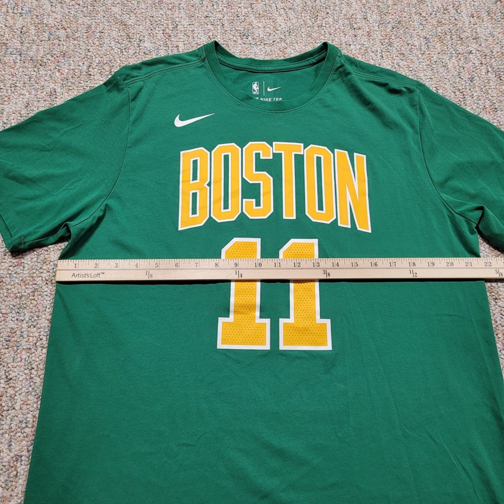 Nike Boston Celtics Shirt Mens XL Green Dri-FIT Kyrie Irving NBA AO0873-313 - Picture 10 of 16